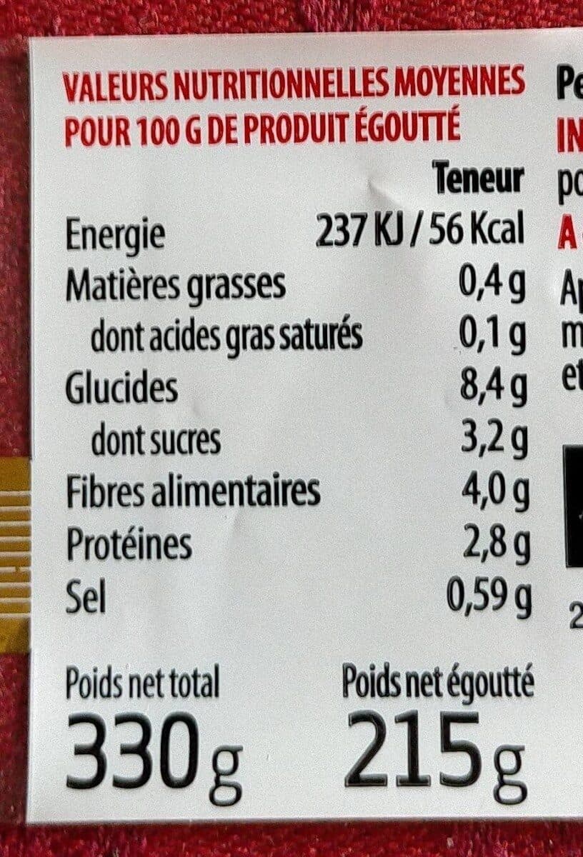 Open Food Facts Petits pois packshot