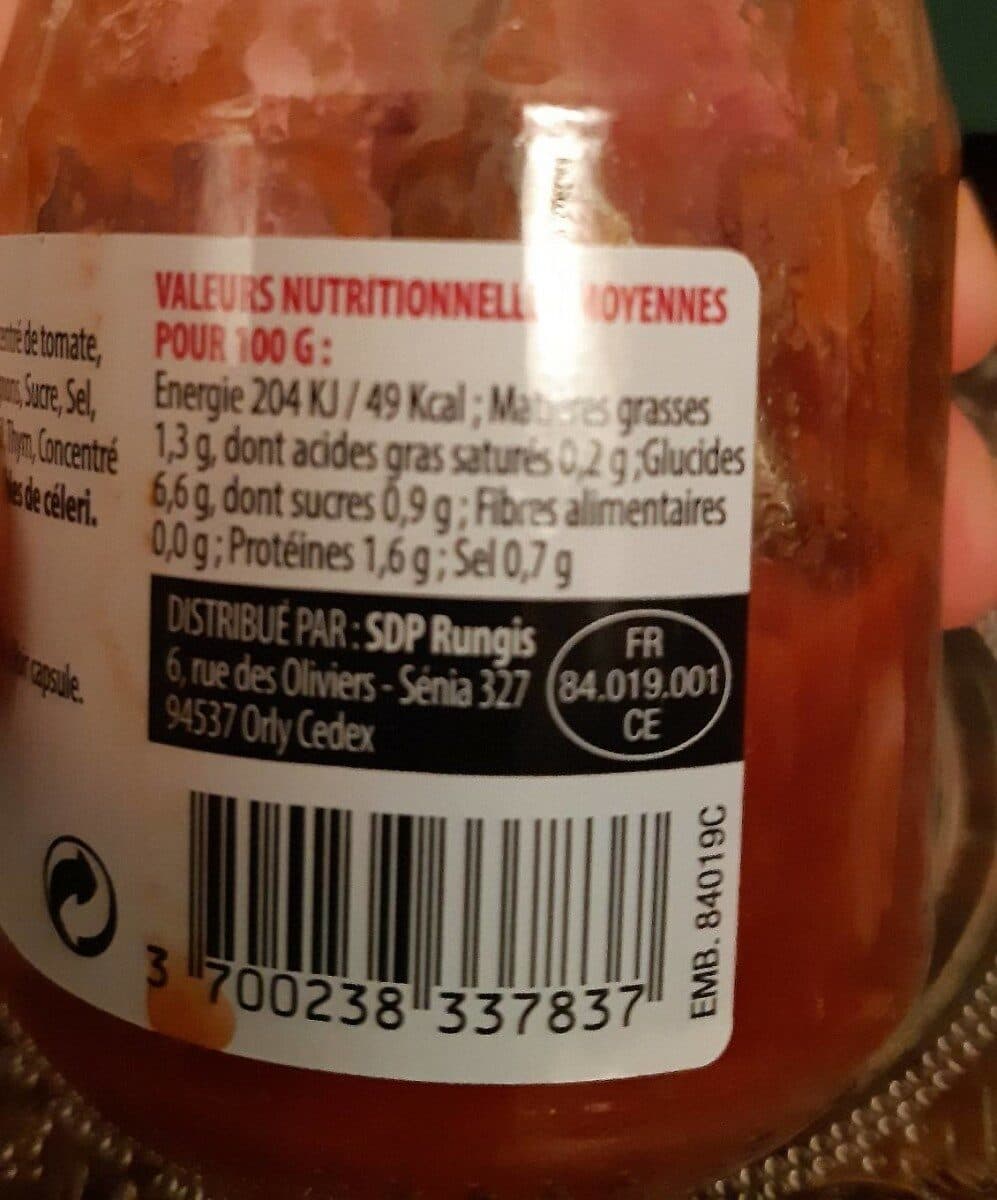 Open Food Facts Sauce tomate basilic packshot