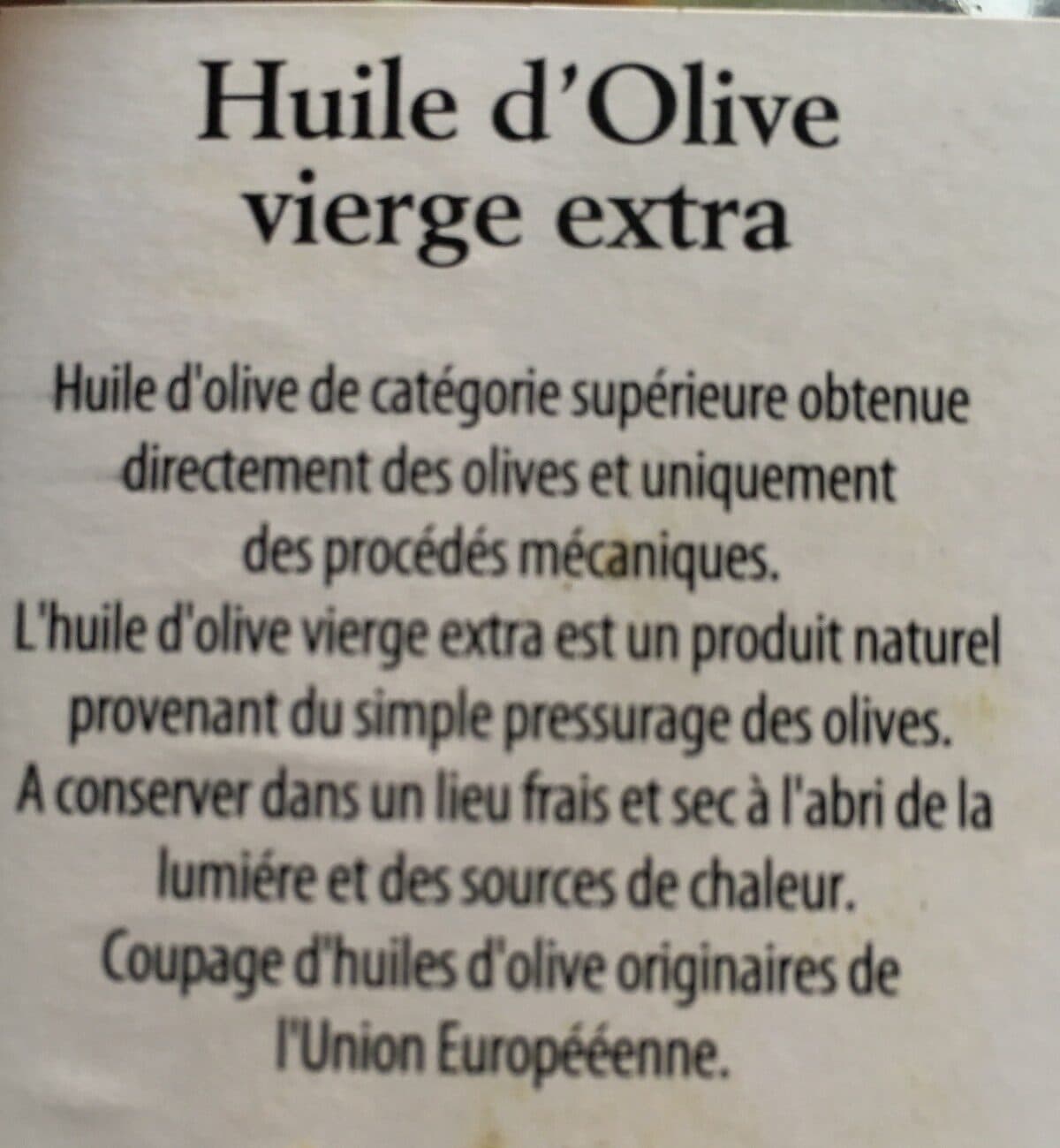 Open Food Facts Huile d'olive vierge extra packshot