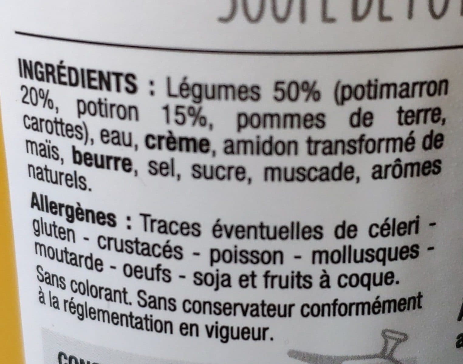 Le potager de grand mère Velouté de potimarron et potiron packshot