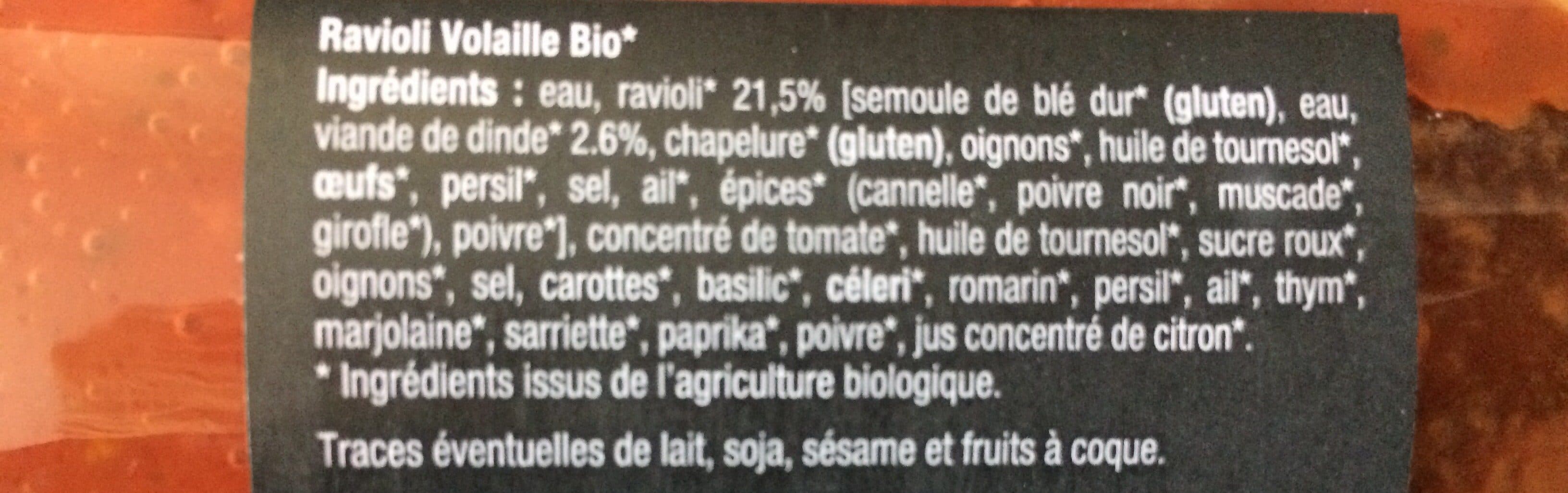 Open Food Facts Ravioli volaille packshot