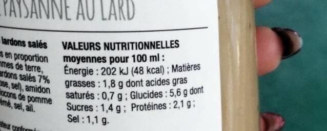 Open Food Facts Soupe Paysanne au lard packshot