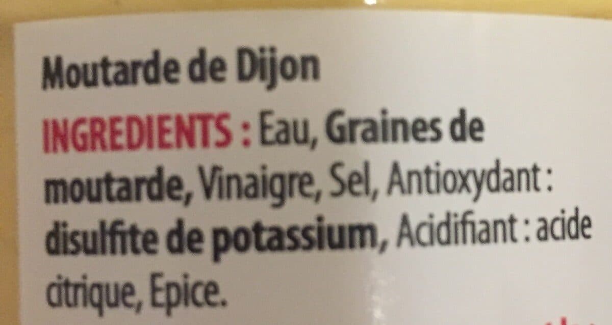 Open Food Facts Moutarde de dijon packshot