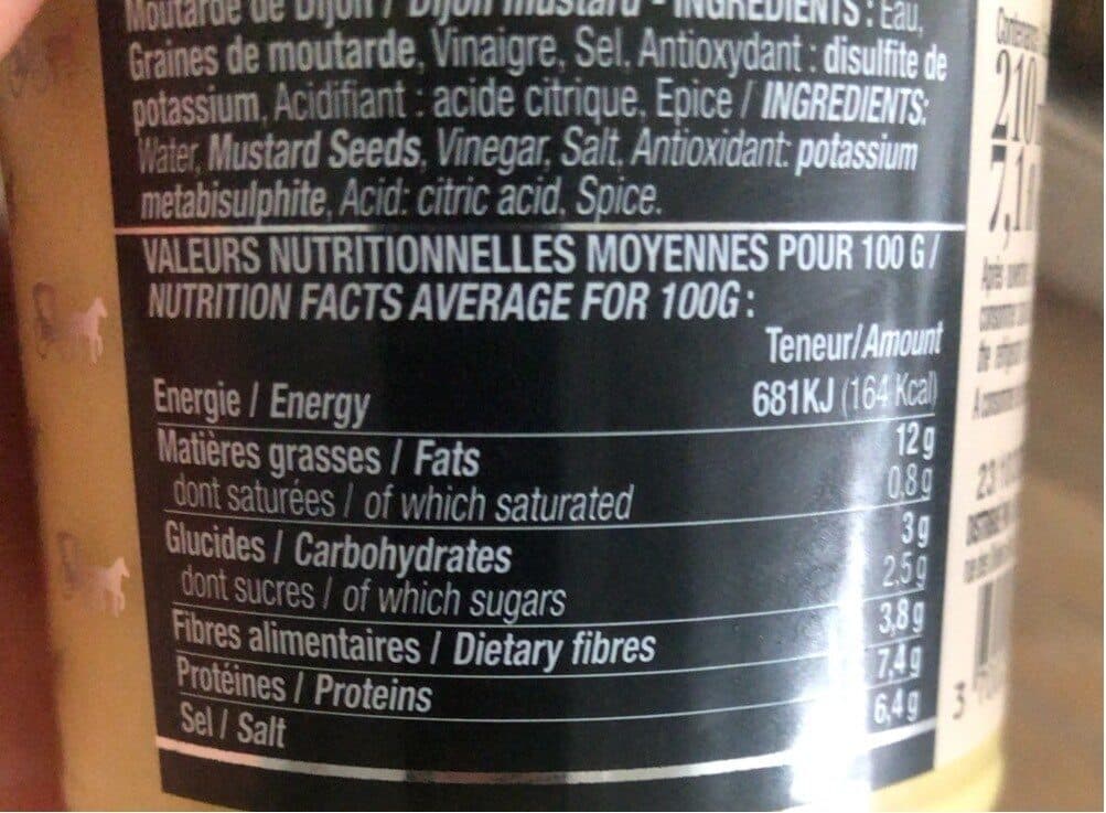 Les Impeccables Moutarde de dijon packshot