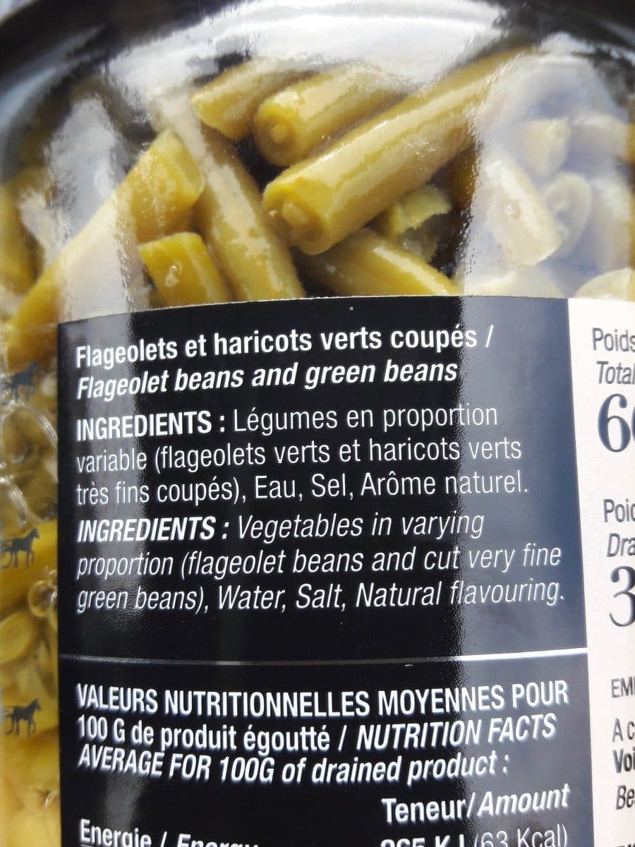 Open Food Facts Flageolets et haricots verts packshot