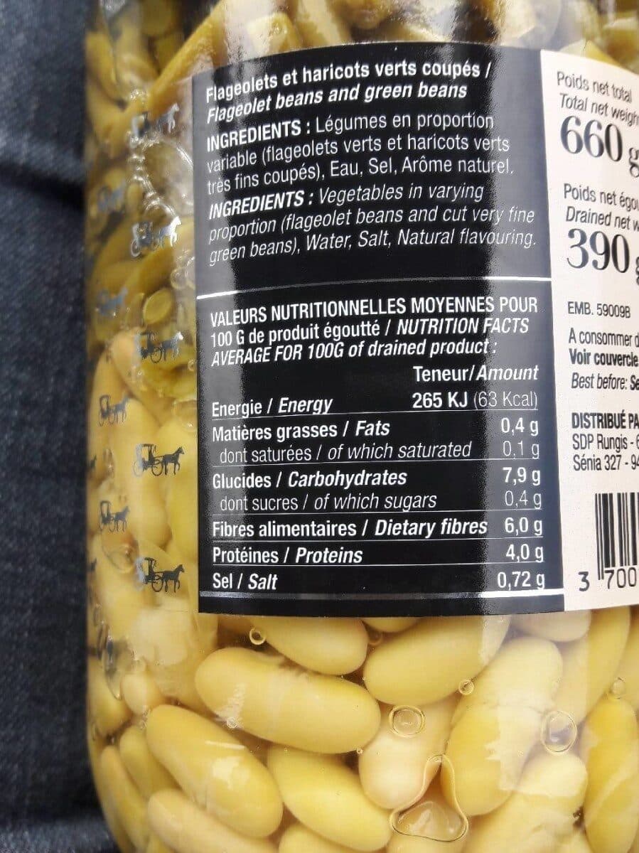Open Food Facts Flageolets et haricots verts packshot