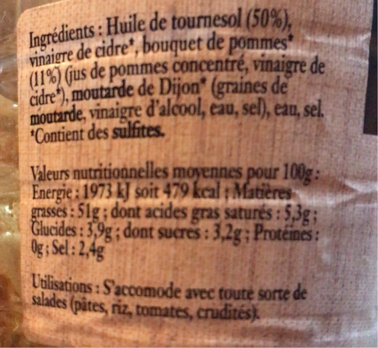 Jean d'Audignac Sauce Vinaigrette au Balsamique de Pommes packshot