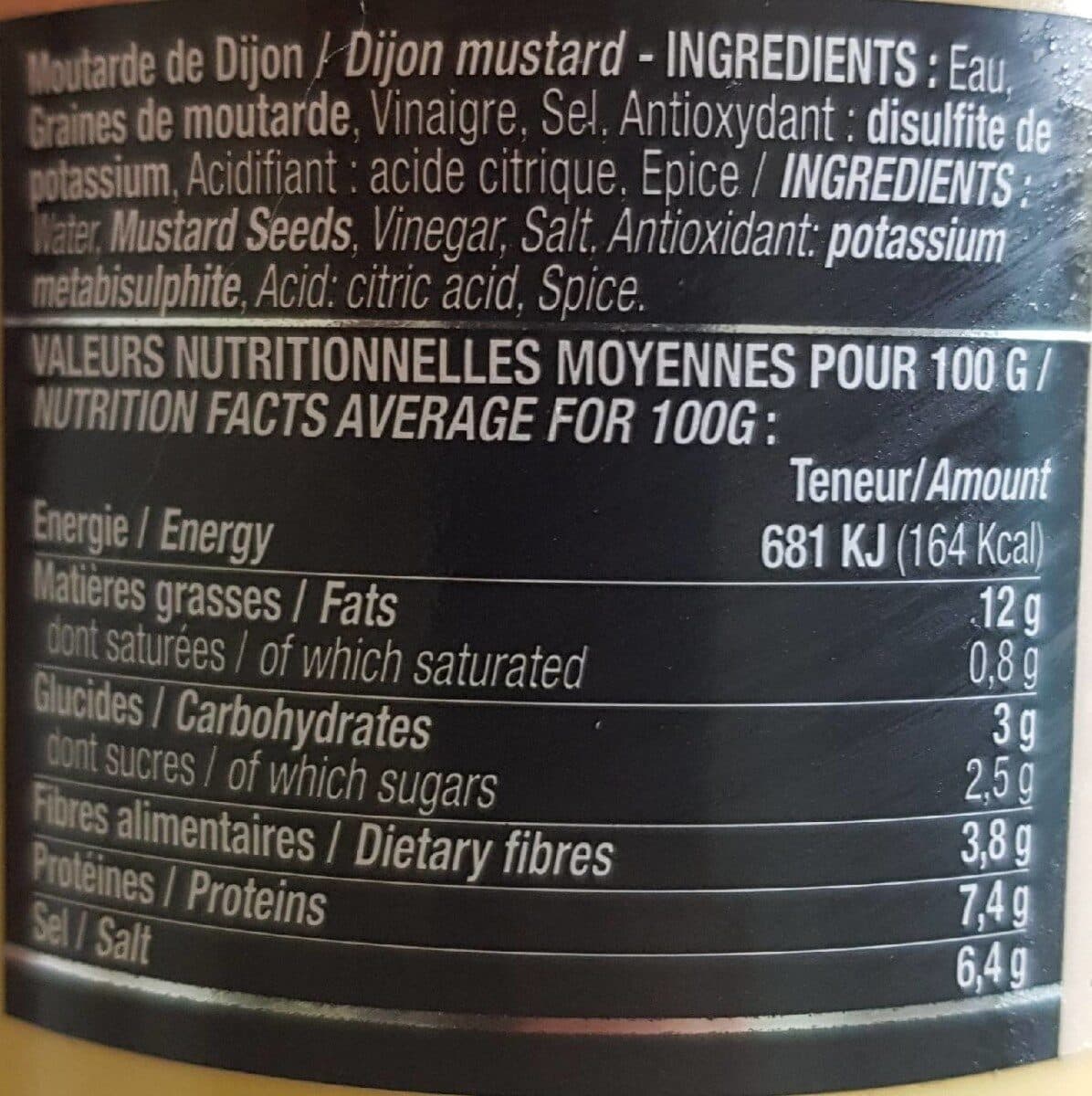 Les Impeccables Moutarde de dijon packshot