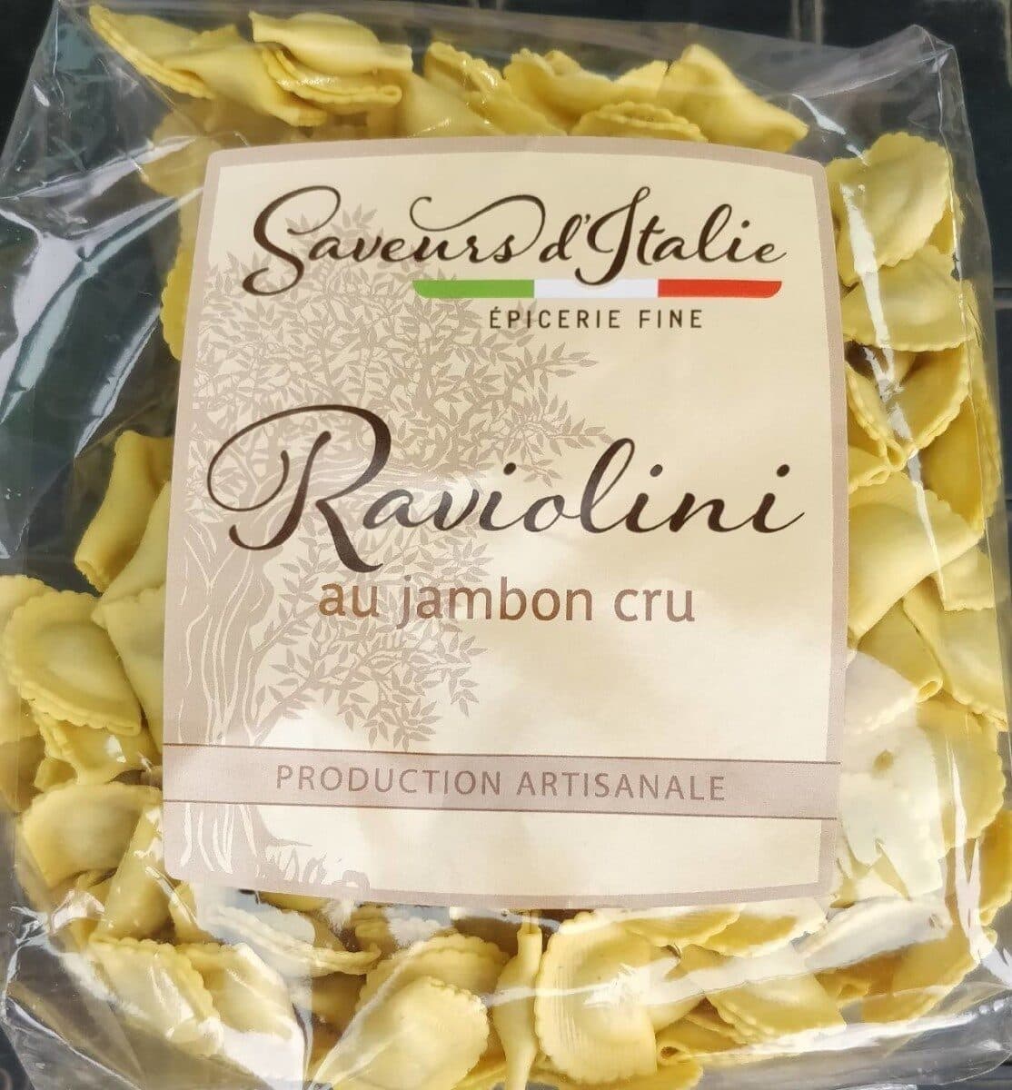 Saveurs d'Italie Raviolini au jambon cru packshot
