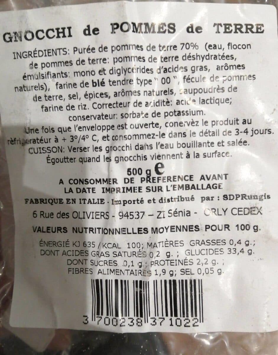 Open Food Facts Gnocchi de pommes de terre packshot