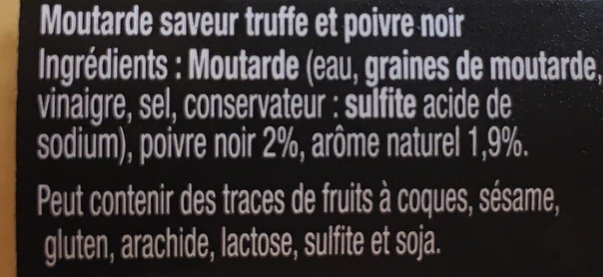 Open Food Facts Moutarde saveur truffe et poivre noir packshot