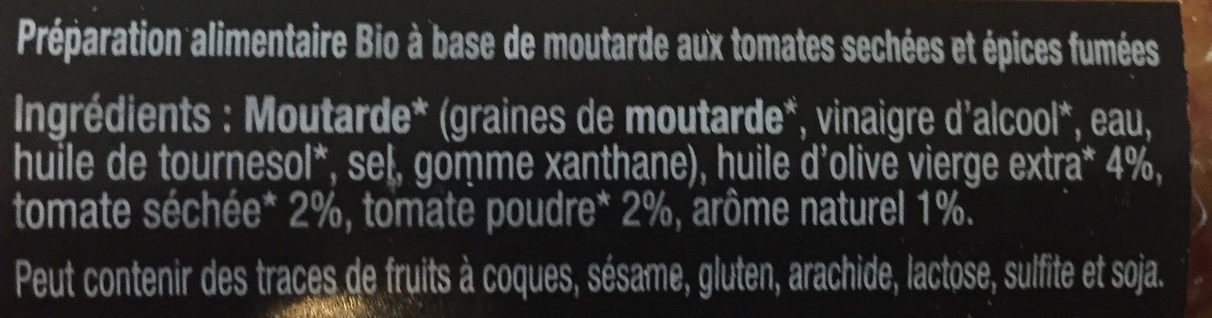 Jean d'Audignac Moutarde bio tomates sechées et épices fumées packshot