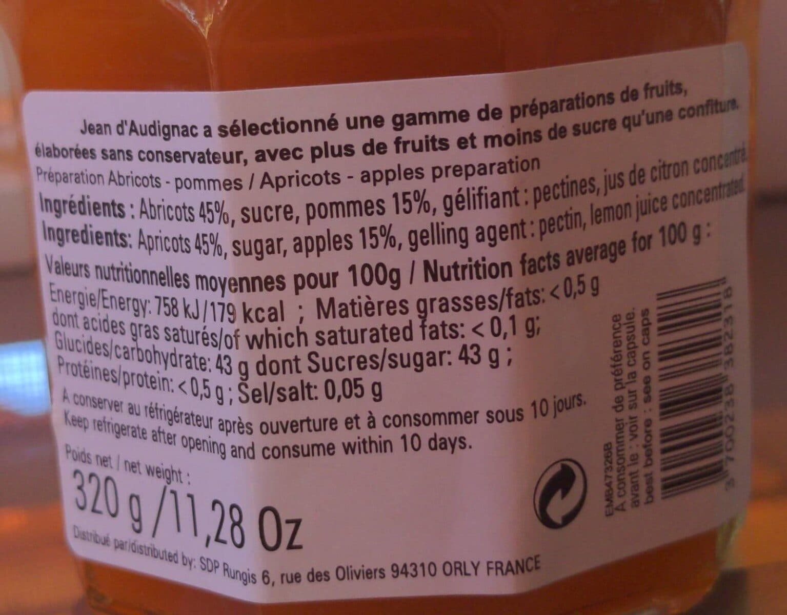 Jean D'Audignac Confiture d'abricot cuit au chaudron packshot