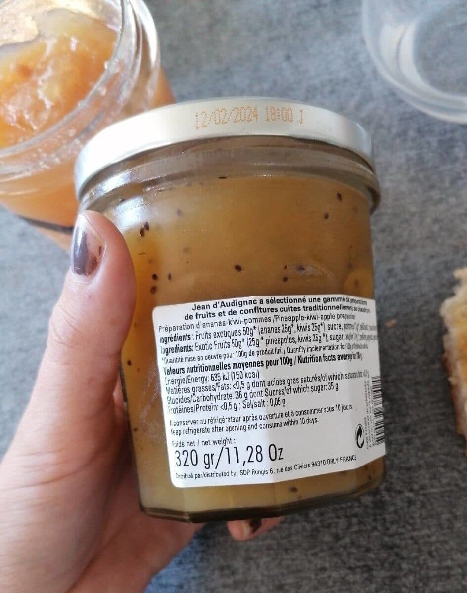 Jean d'Audignac Ananas kiwi cuits au chaudron packshot