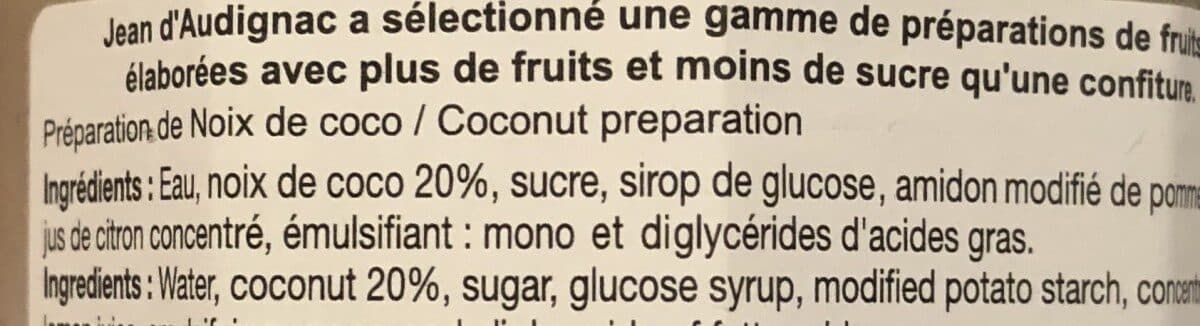 Jean d'Audignac Noix de coco cuite au chaudron packshot