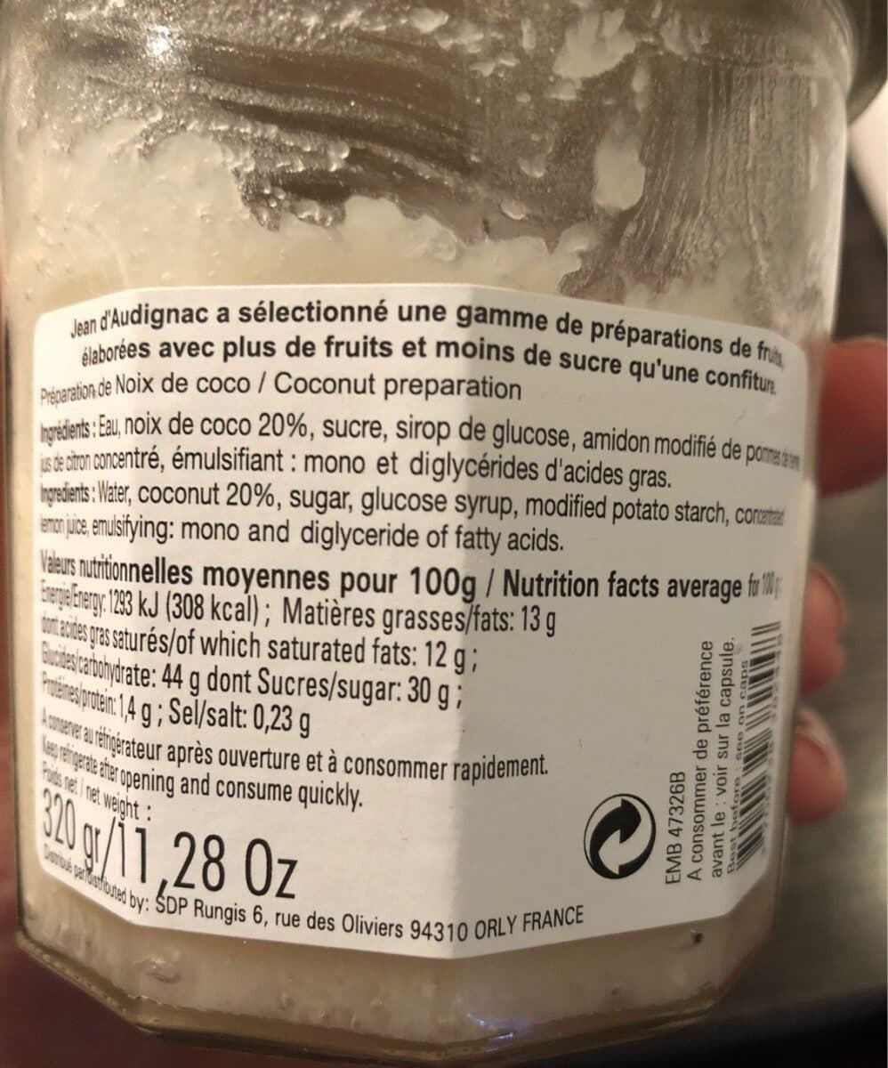 Jean d'Audignac Noix de coco cuite au chaudron packshot