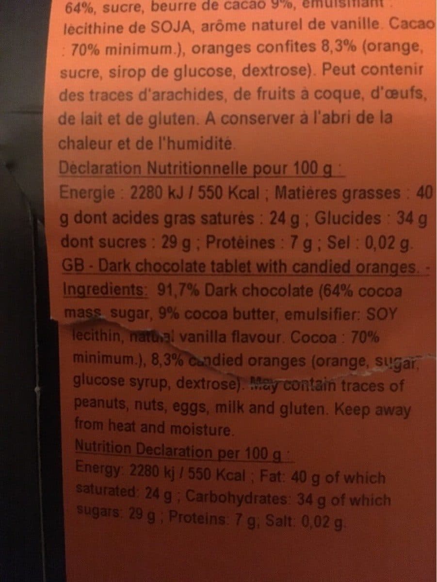 Open Food Facts Chocolat packshot