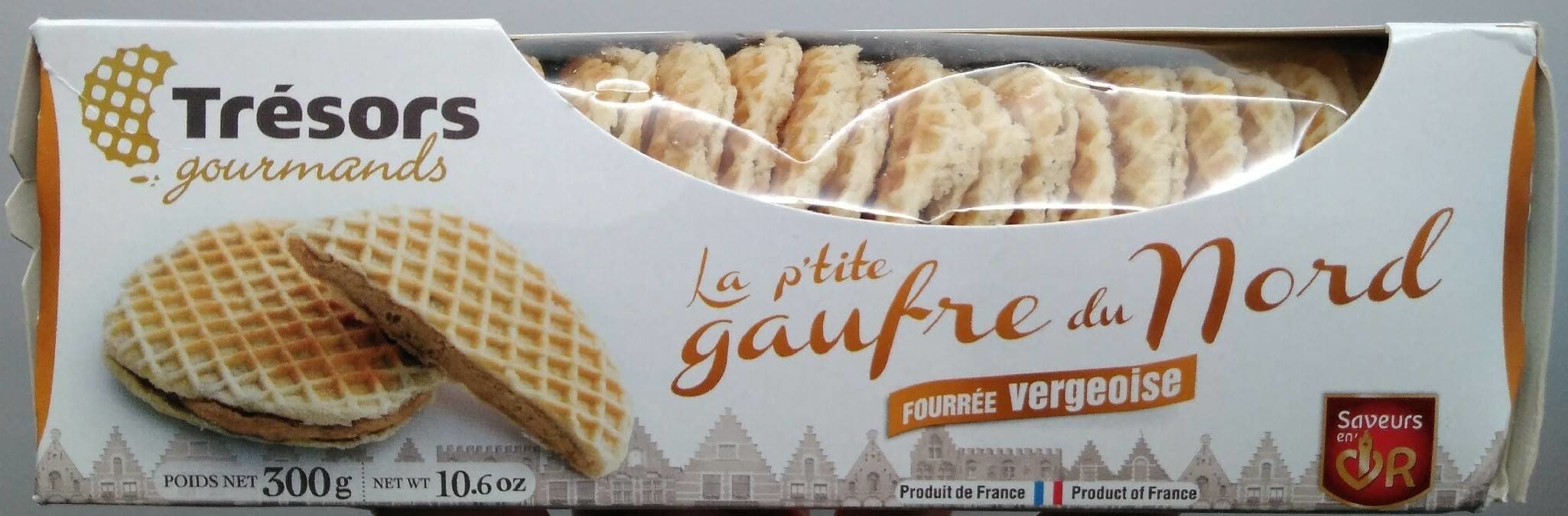 Trésors gourmands La P'tite Gaufre du Nord - Fourrée Vergeoise packshot