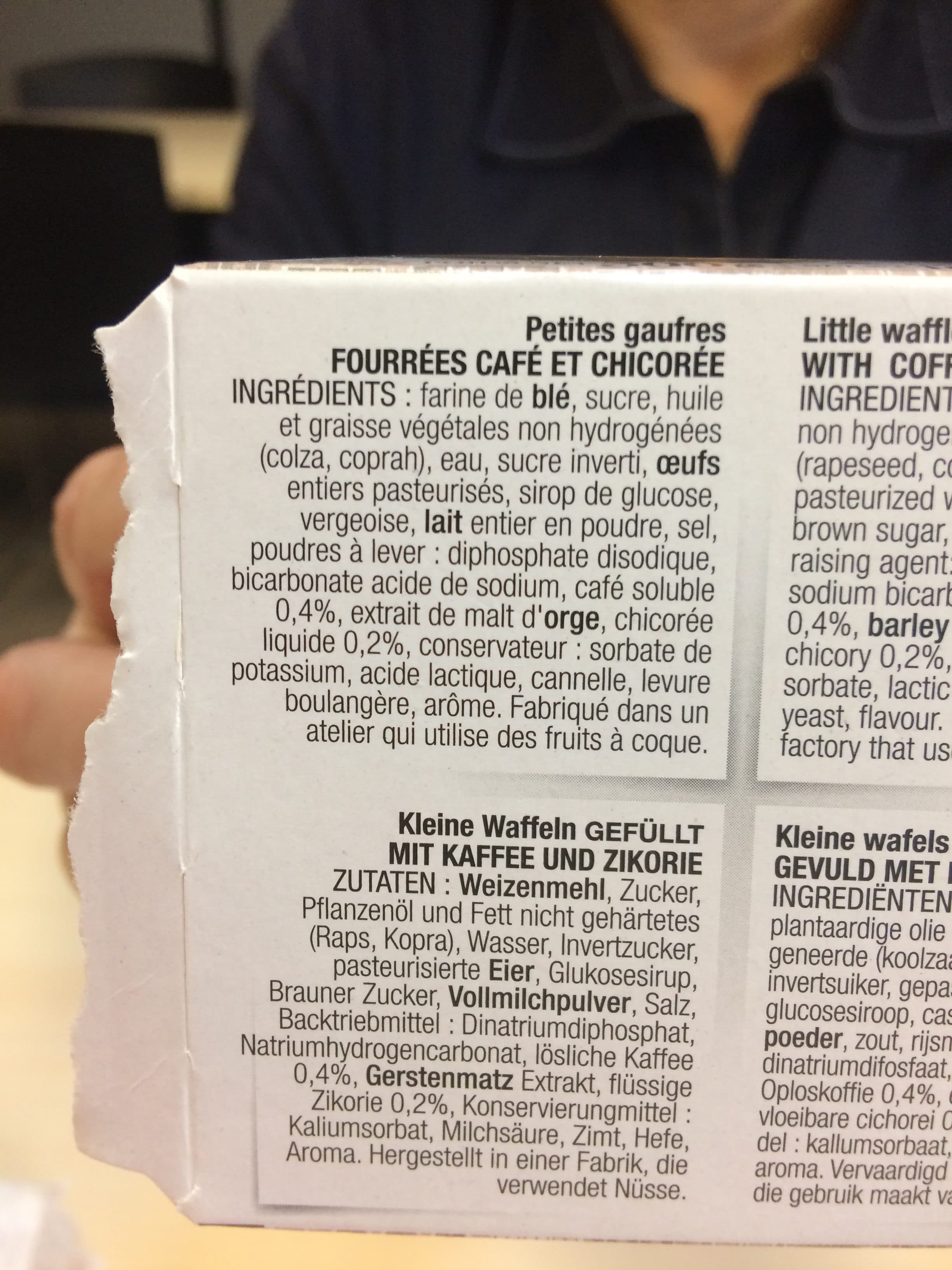 Tresors gourmands P'tite gaufre du nord fourrée café chicorée Etui packshot