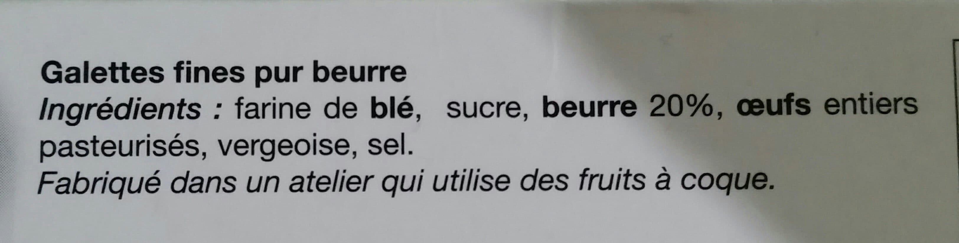 Trésors gourmands La galette fine - Crispy butter waffles - Pur beurre packshot