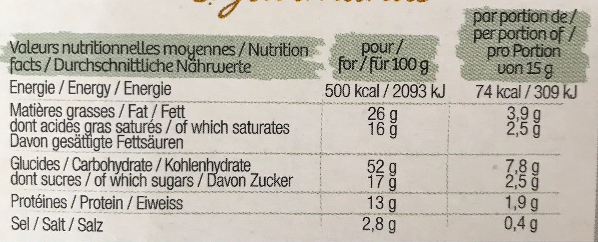 Trésor Gourmands Gaufrette aperitive packshot