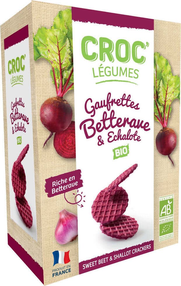 Croc' Legumes GAUFRETTES BETTERAVE ECHALOTE BIO packshot