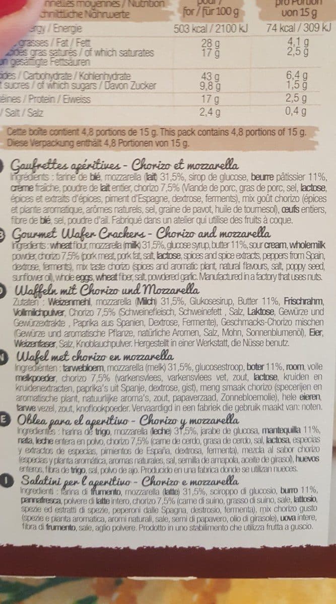Trésors Gourmands Gaufrette aperitive packshot