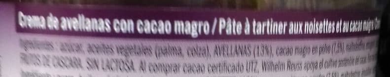 Noisetti Crema de cacao con avellanas sin lactosa packshot