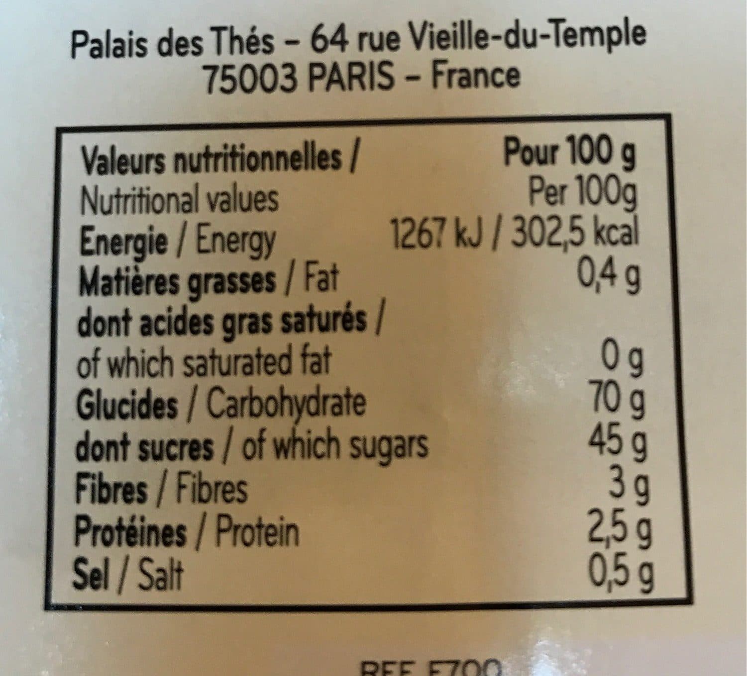 Palais Des Thes Pain d’épices au gingembre packshot