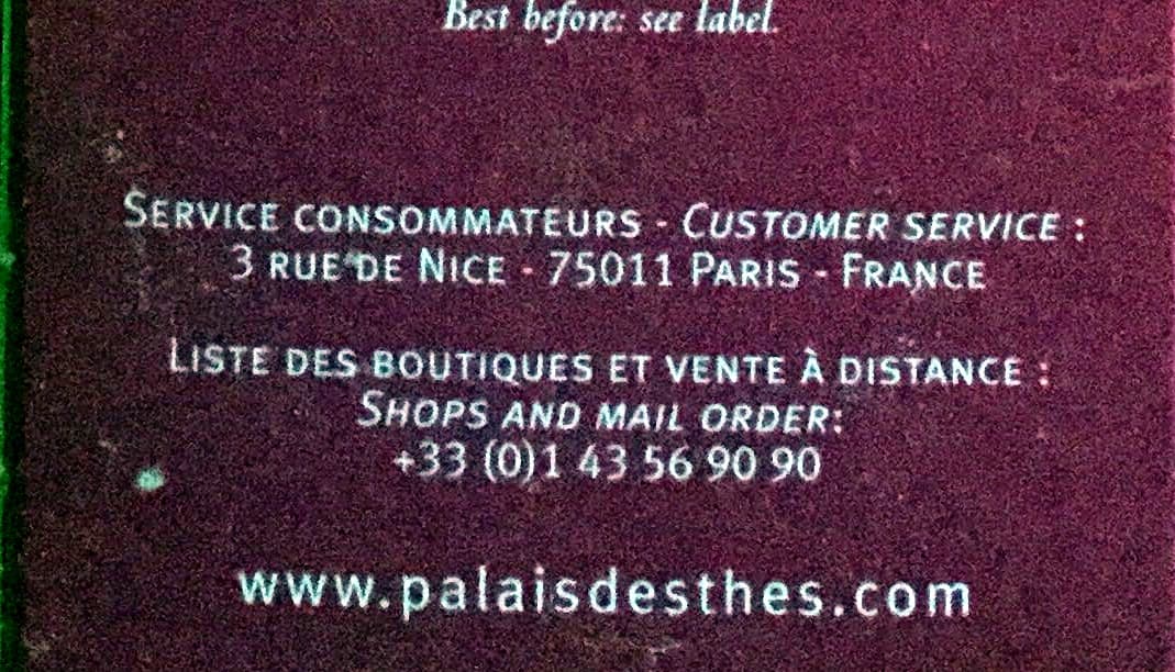 Palais des thés Thés des Alizés packshot