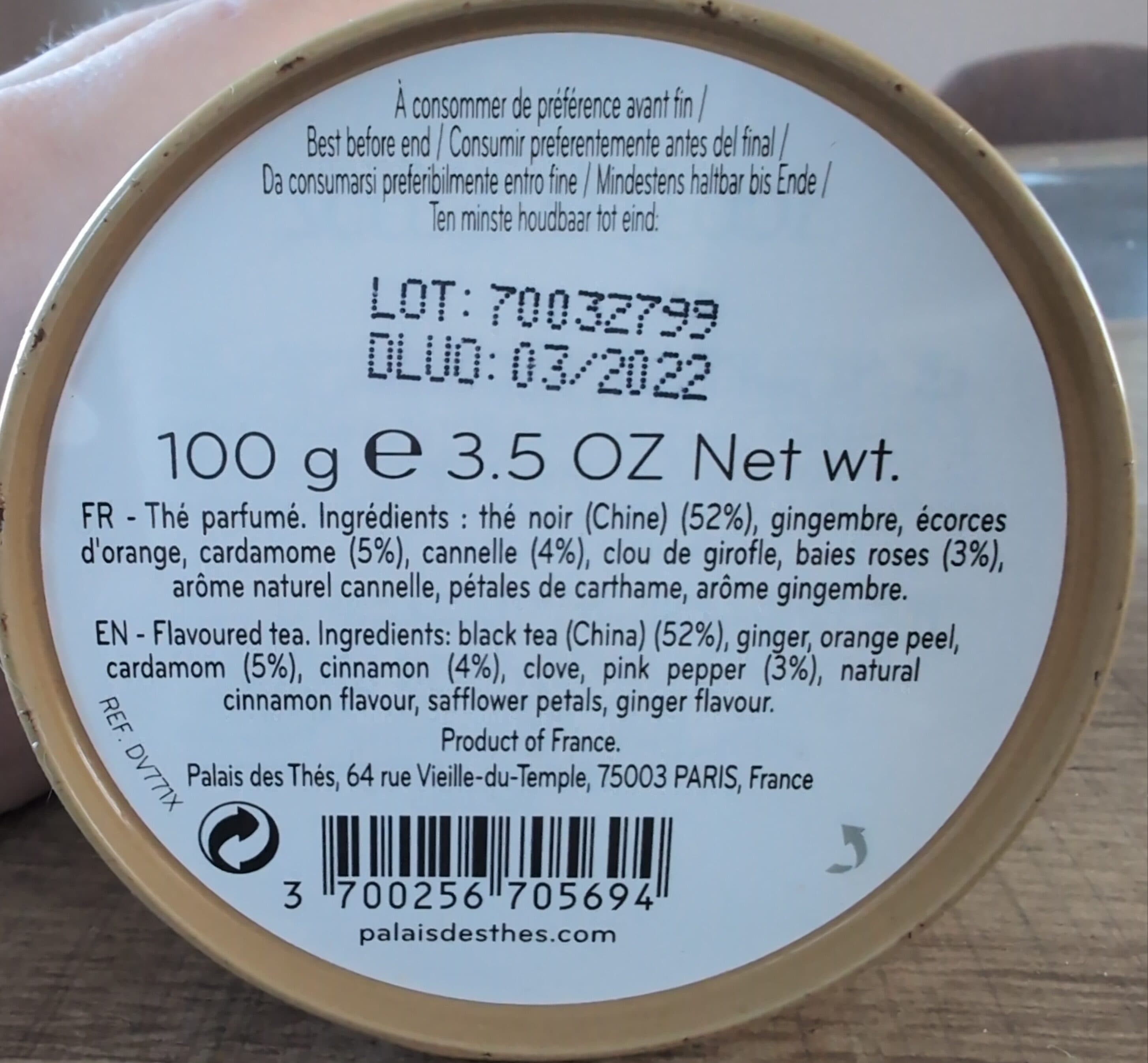 Palais des Thés Chaï Impérial packshot