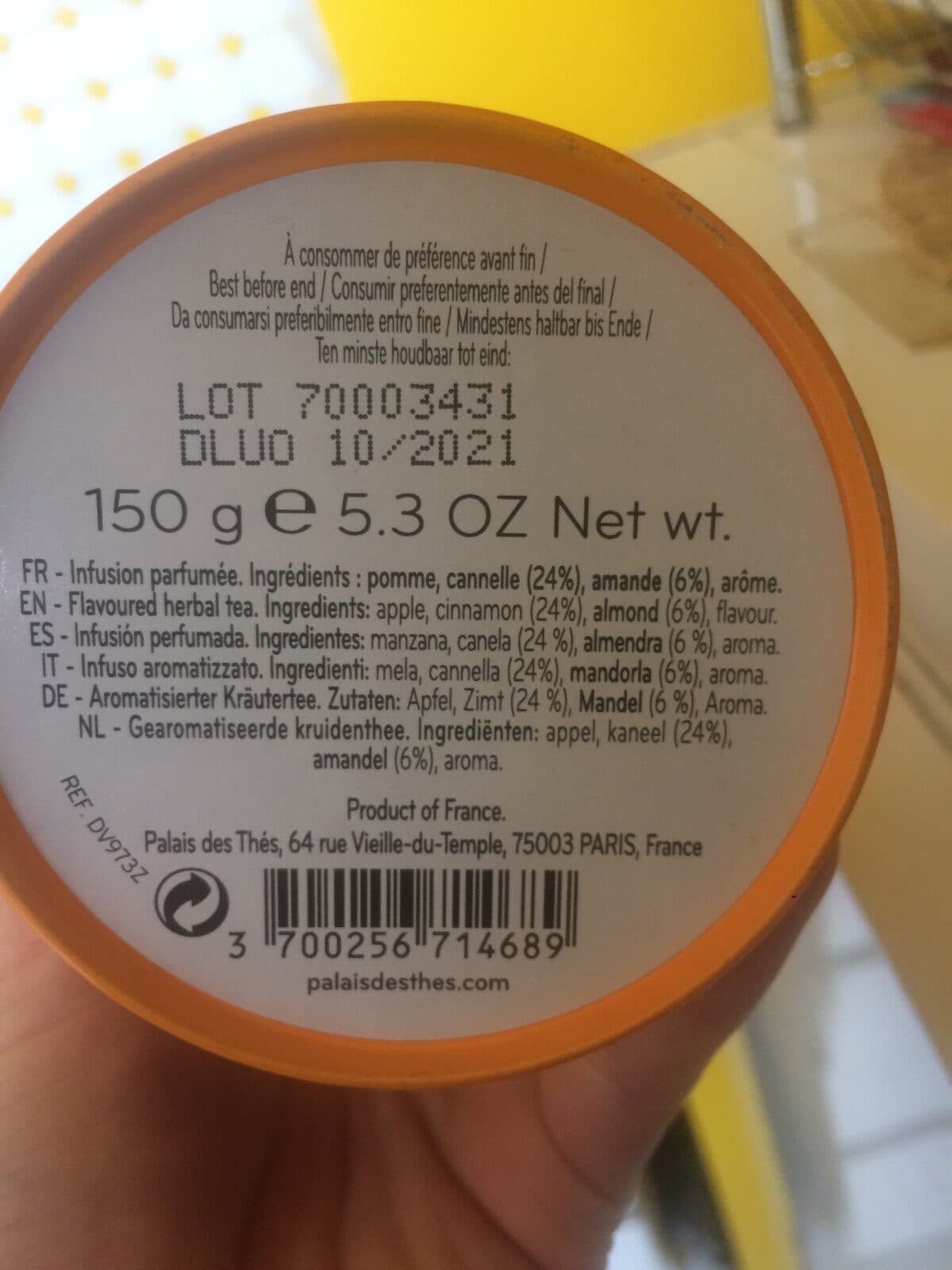 Palais des thés Jardin des reines, infusion gourmande packshot