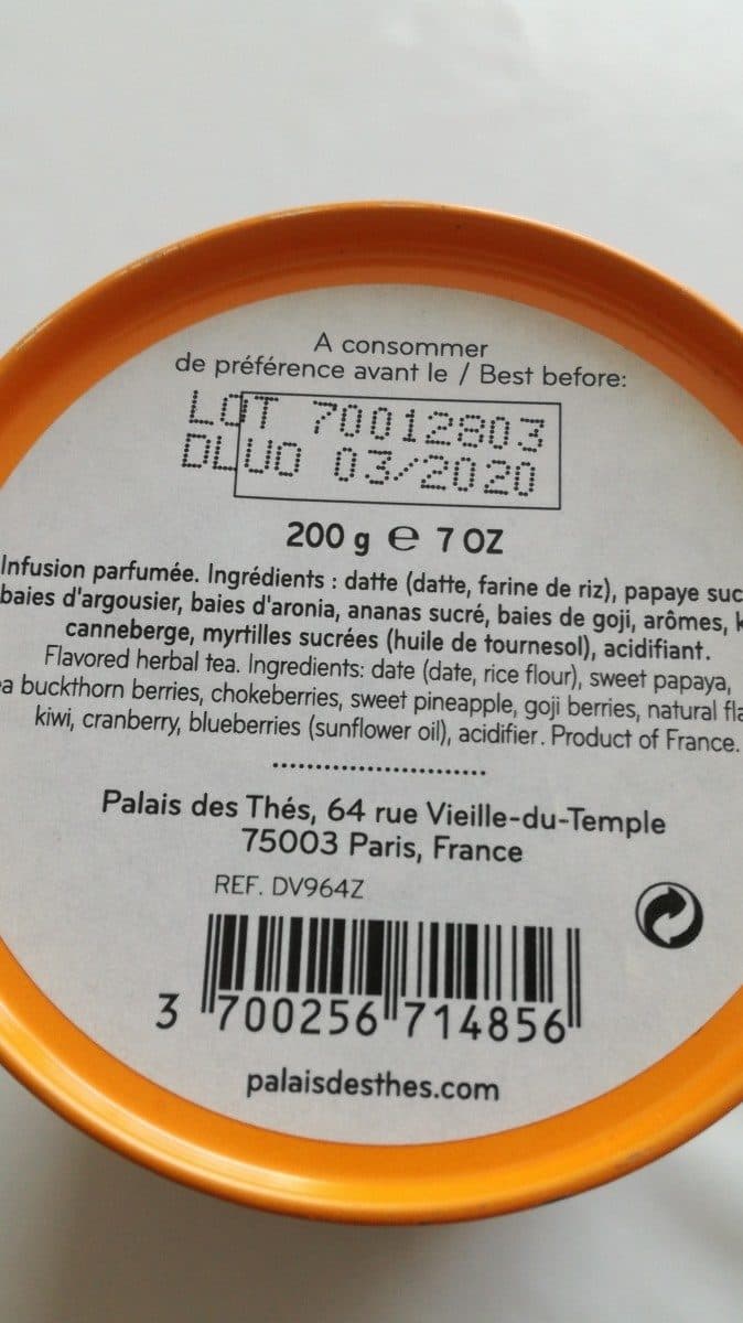 Palais des Thés Jardin fruité packshot