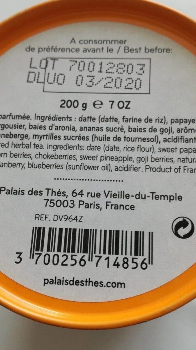 Palais des Thés Jardin fruité packshot