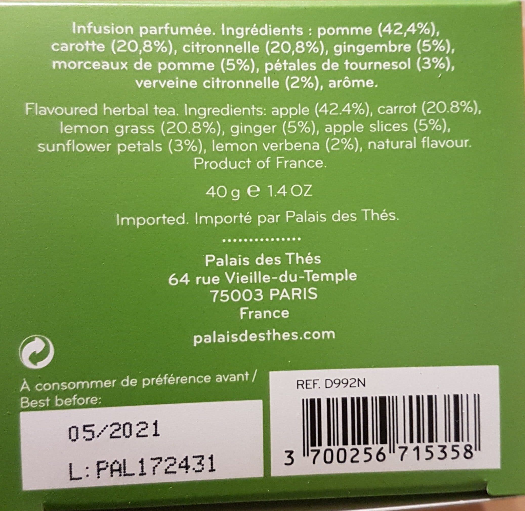 Palais Des Thés L'herboriste packshot