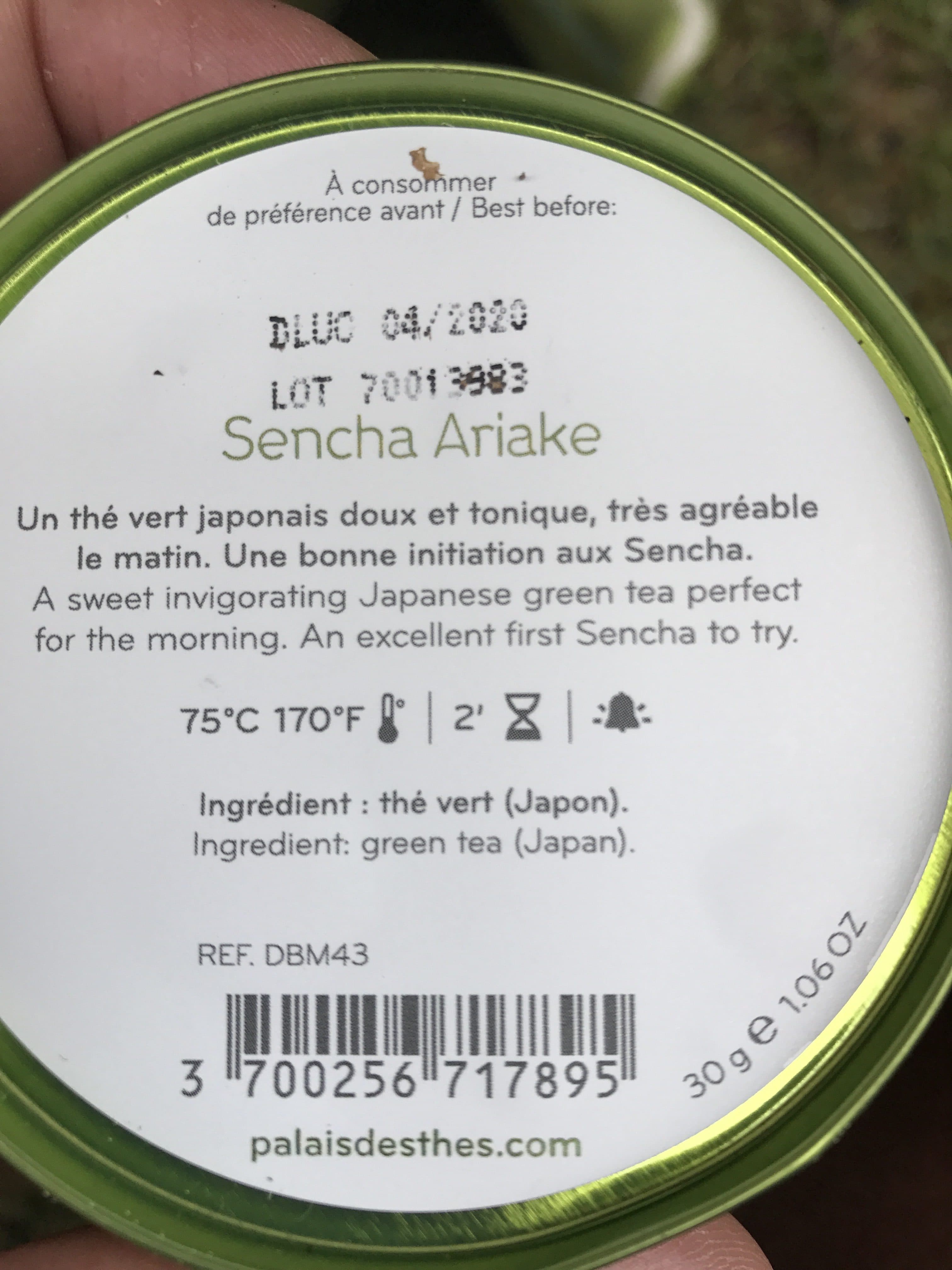 Palais Des Thes Sencha Ariake packshot