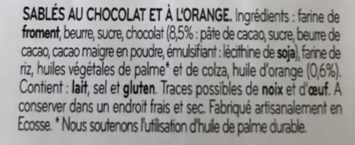 Palais des Thés Shortbreads chocolat & orange packshot
