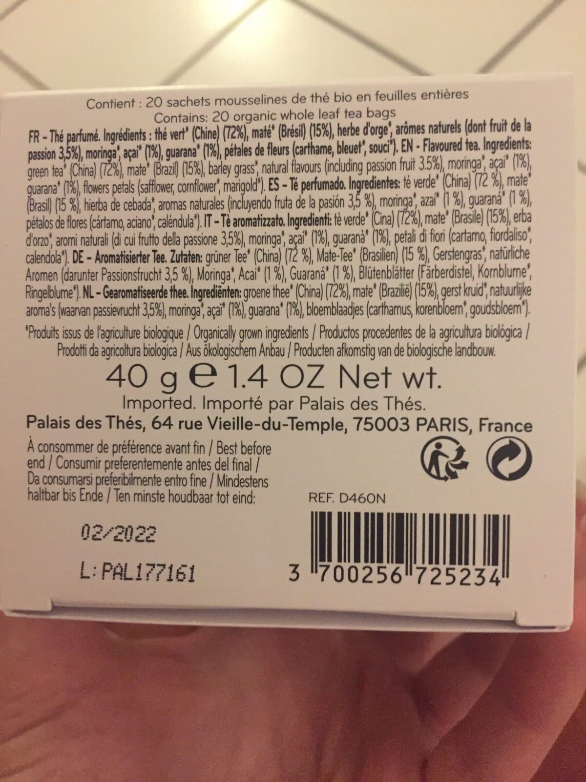 Palais des Thés Detox bresilienne packshot