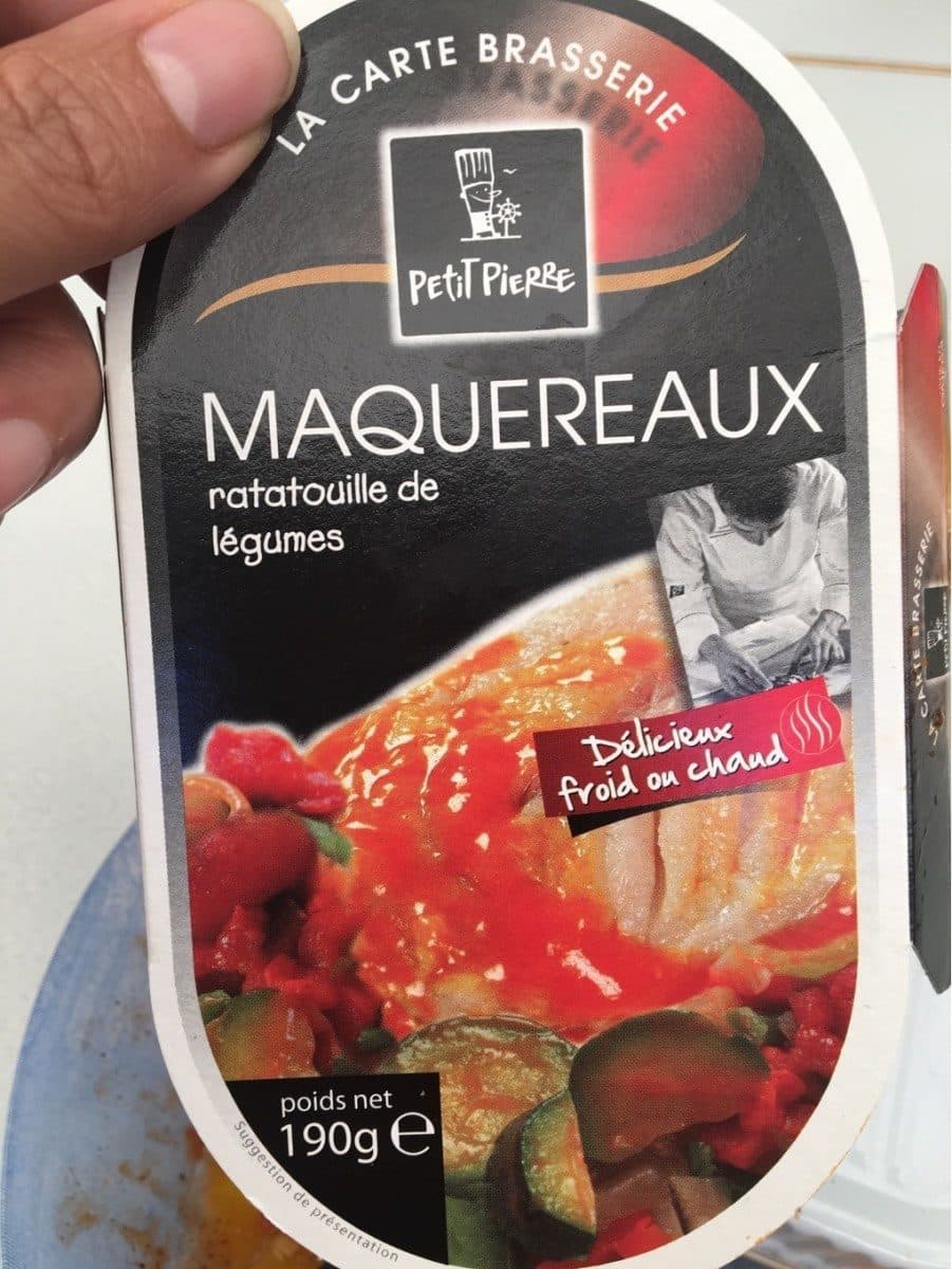 Open Food Facts Maquereau ratatouille de legumes packshot