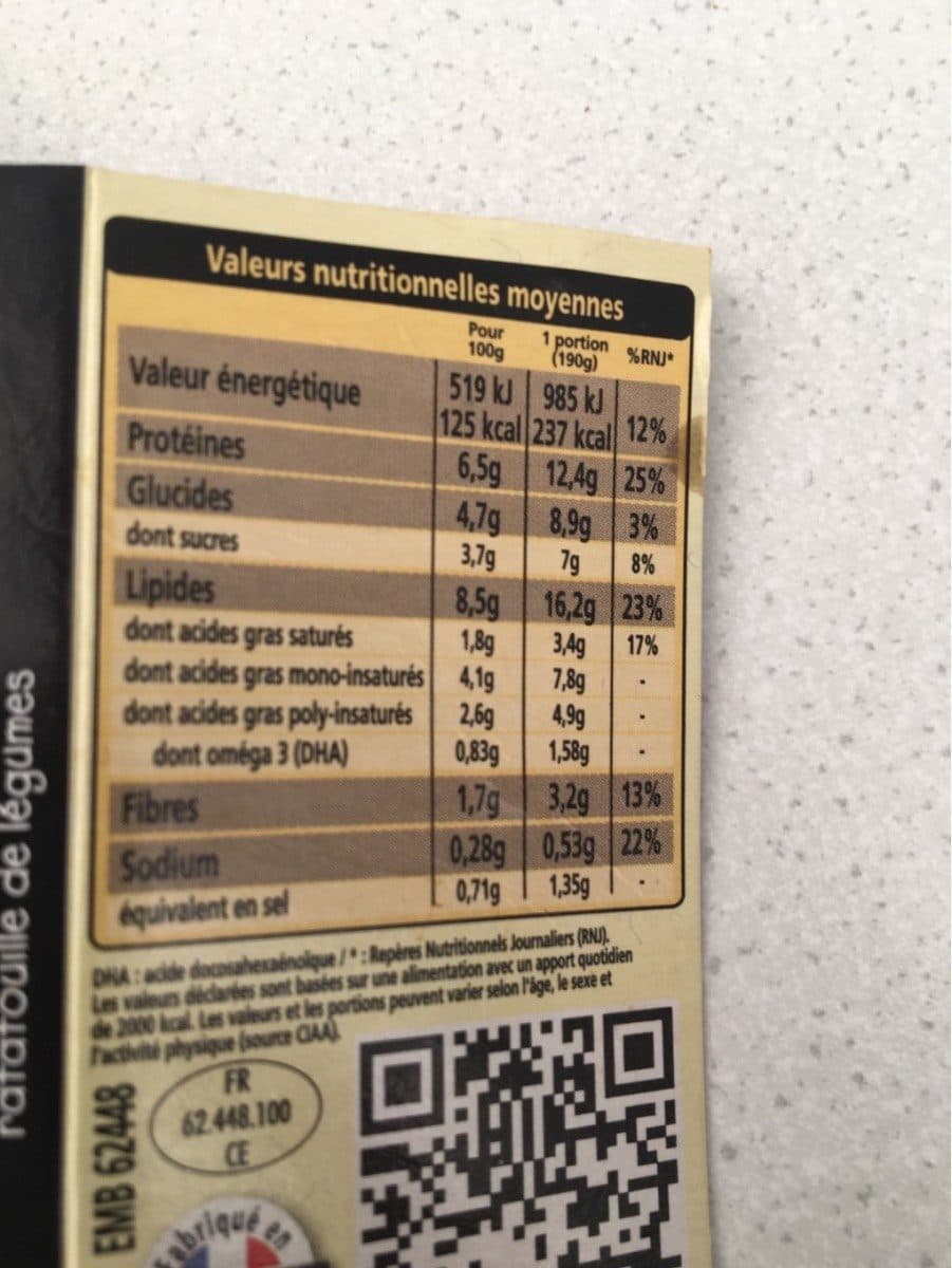 Open Food Facts Maquereau ratatouille de legumes packshot