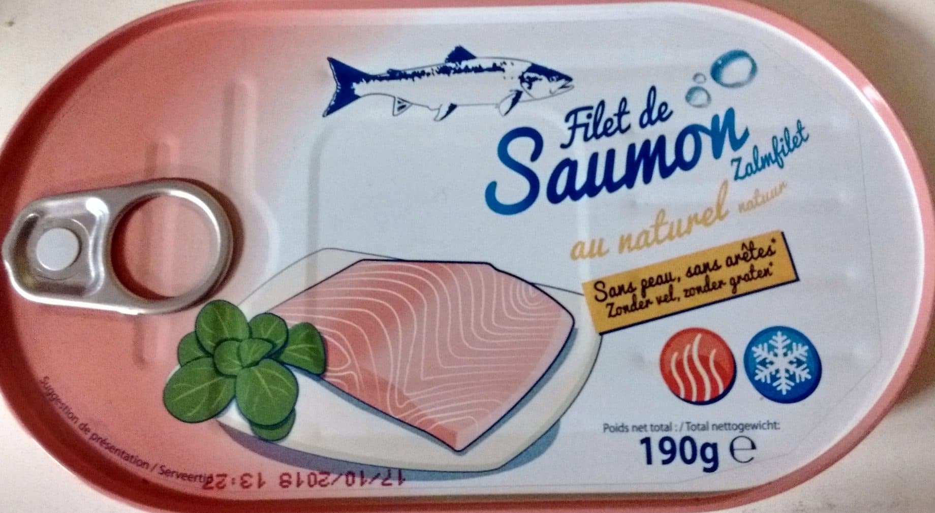 Delpierre Mer & Tradition Filet de Saumon au naturel packshot