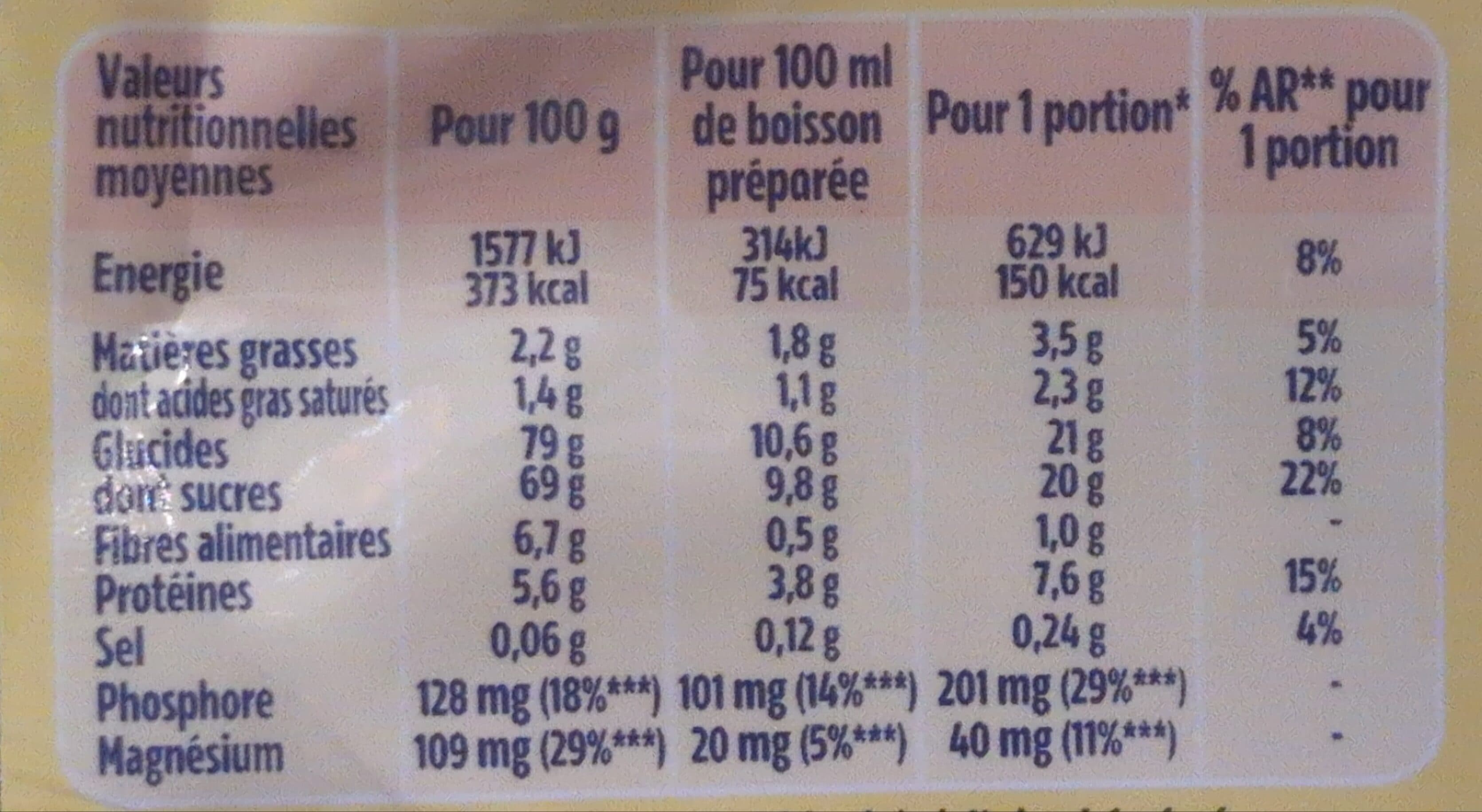 Banania Banania Original - Cacao Céréales Touche De Banane & Miel packshot