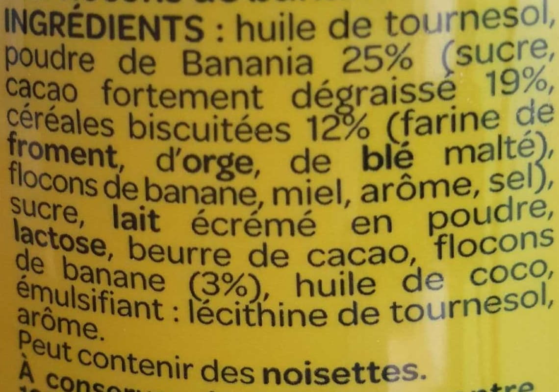 Banania Pâte à tartiner Banania Format Familial packshot
