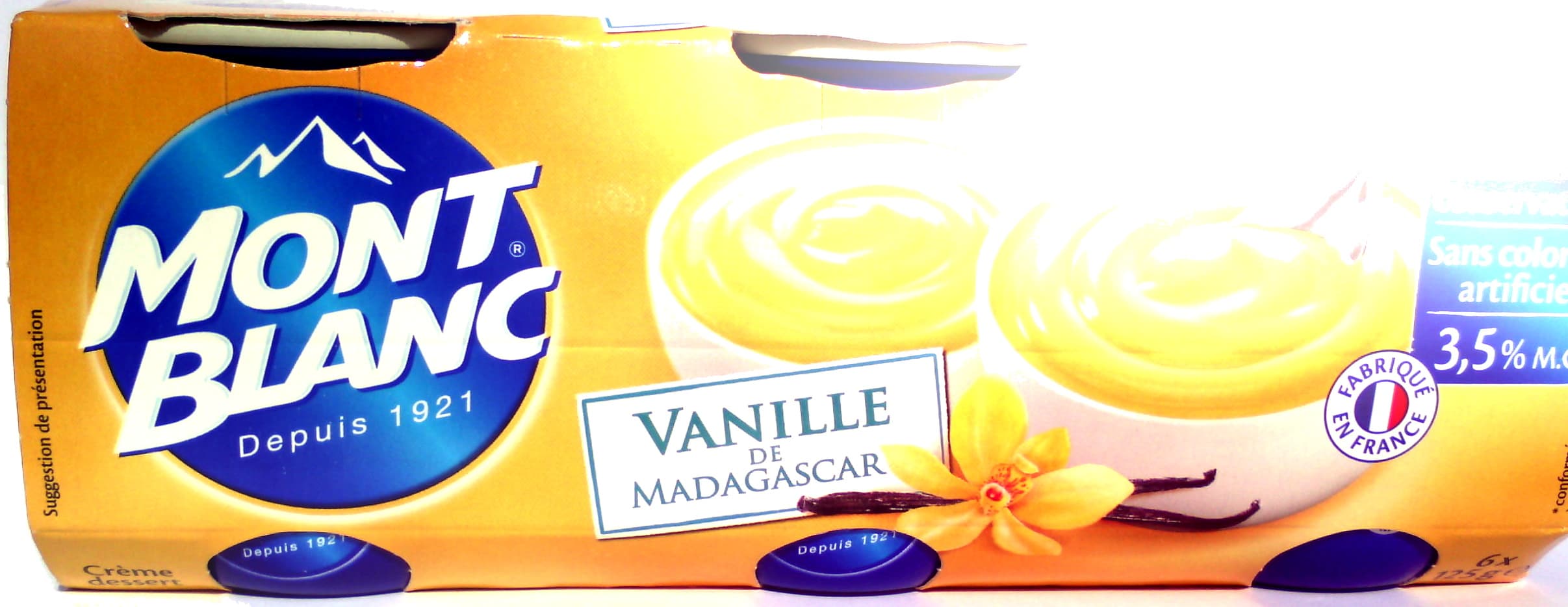 Mont Blanc Vanille de Madagascar (3,5 % MG) packshot