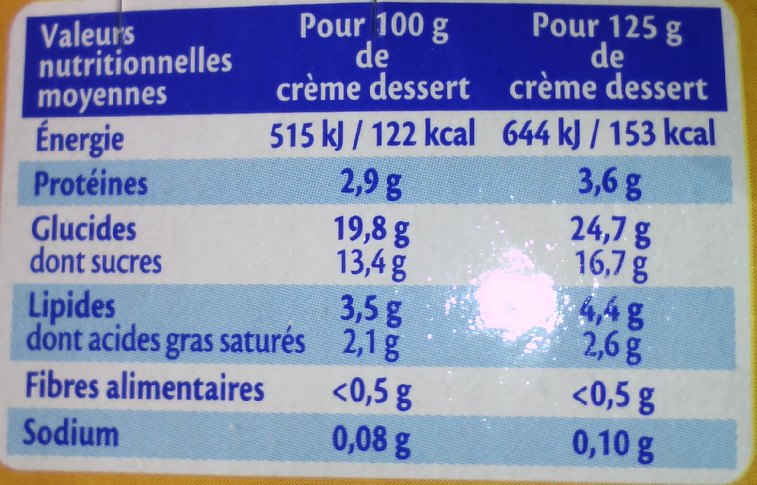 Mont Blanc Vanille de Madagascar (3,5 % MG) packshot