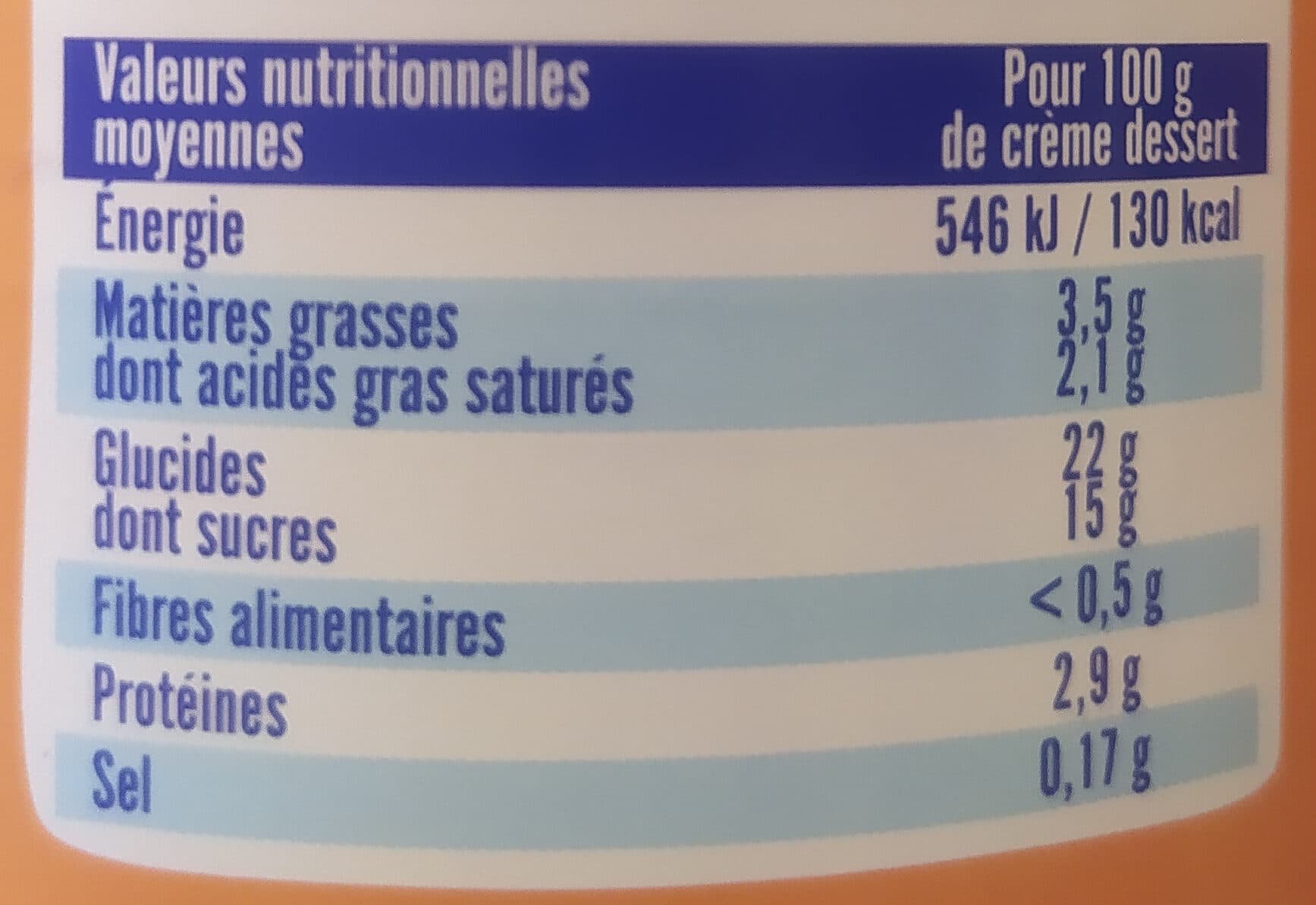 Crème Dessert MONT BLANC Crème dessert Boîte Caramel 570g packshot