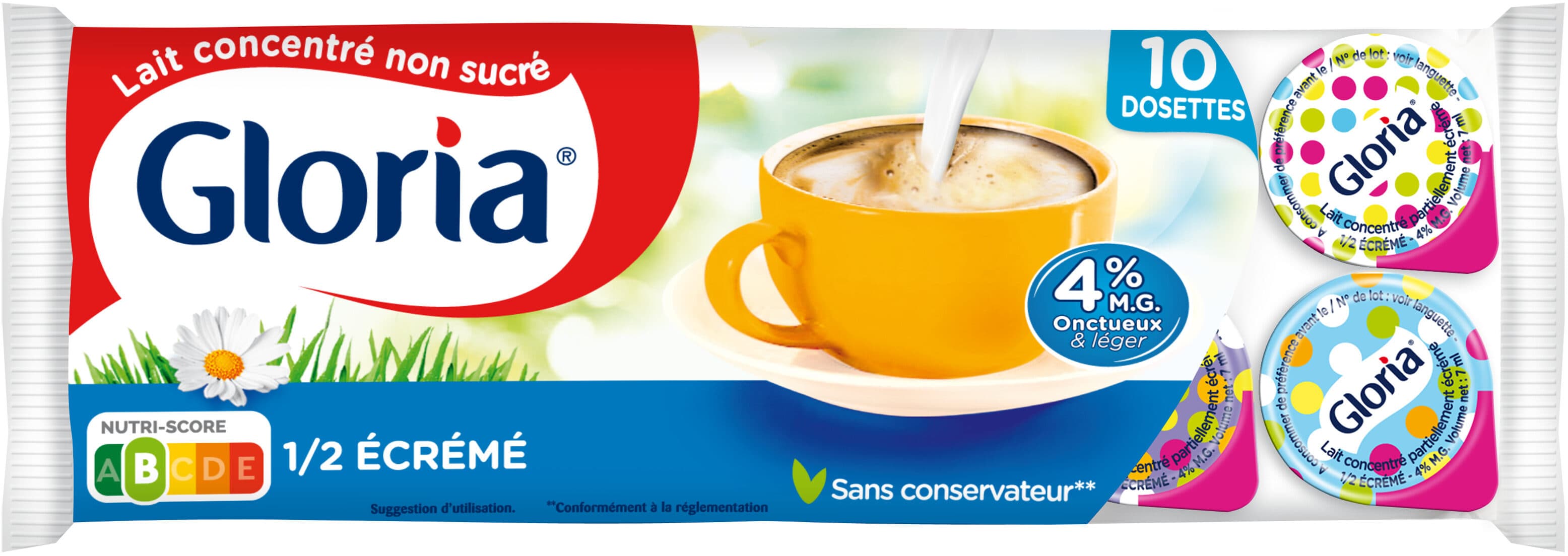 Gloria Lait concentré non sucré demi-écrémé packshot