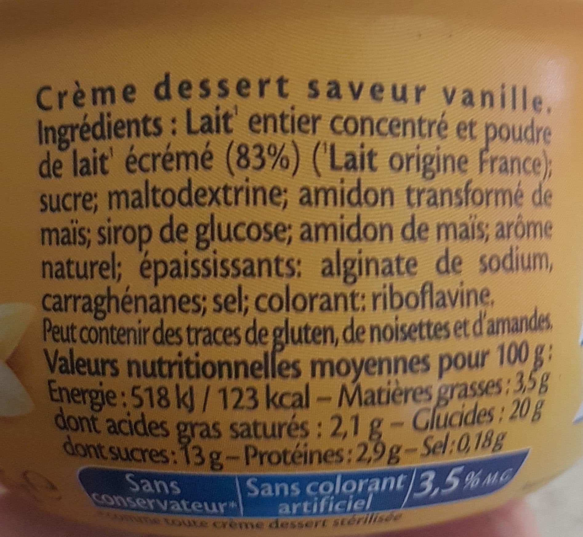 Mont Blanc Crème Dessert à La Vanille packshot