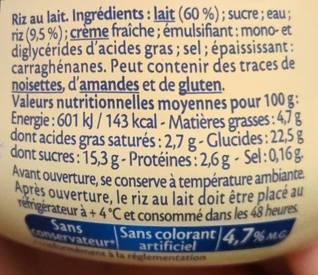 Mont Blanc Riz au lait packshot