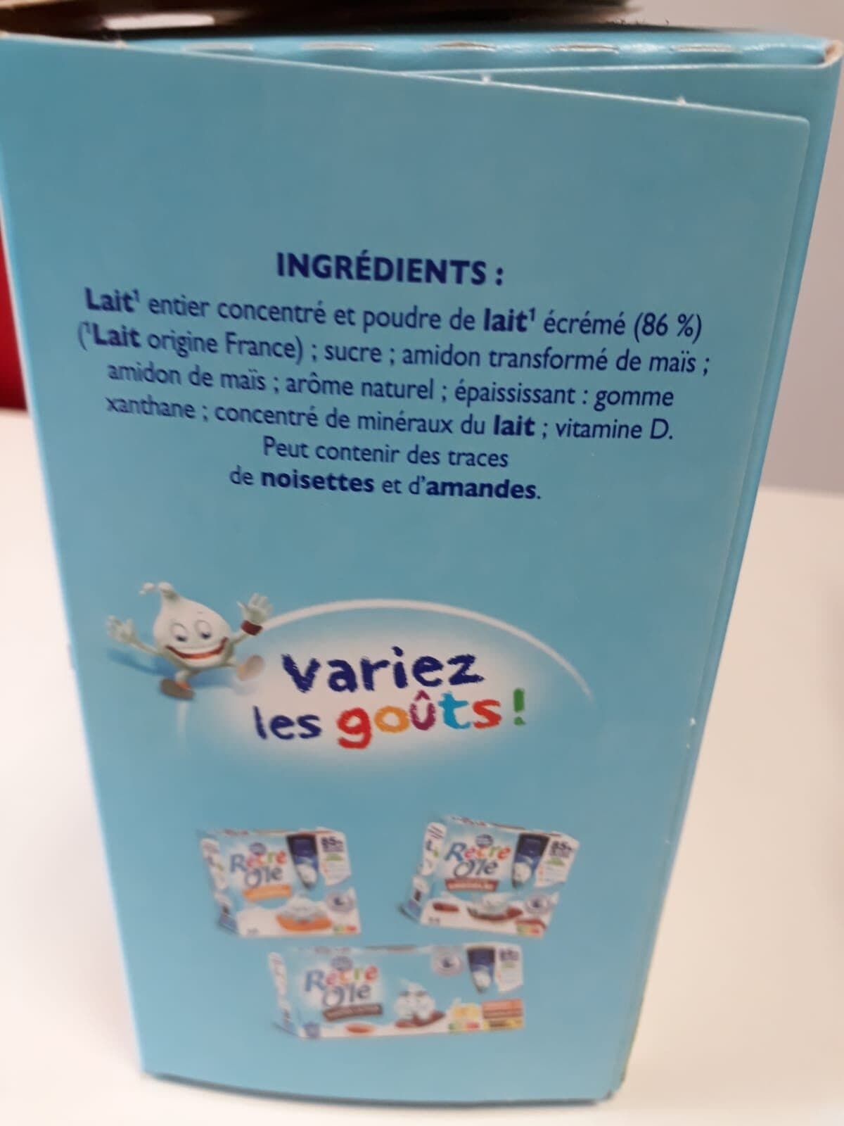 Goûter laitier RÉCRÉ O'LÉ Goûter laitier Gourdes Saveur Vanille 12x85g packshot